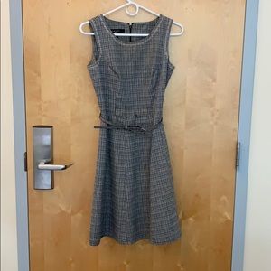 Nine West grey dress checkered